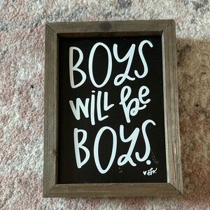 Hobby Lobby Black and White Boys Will Be Boys Wall Art